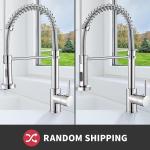 Siena Kitchen Sink Mixer Tap, Spring Kitchen Faucet with Single Handle Lever Kitchen Tap (Chrome)